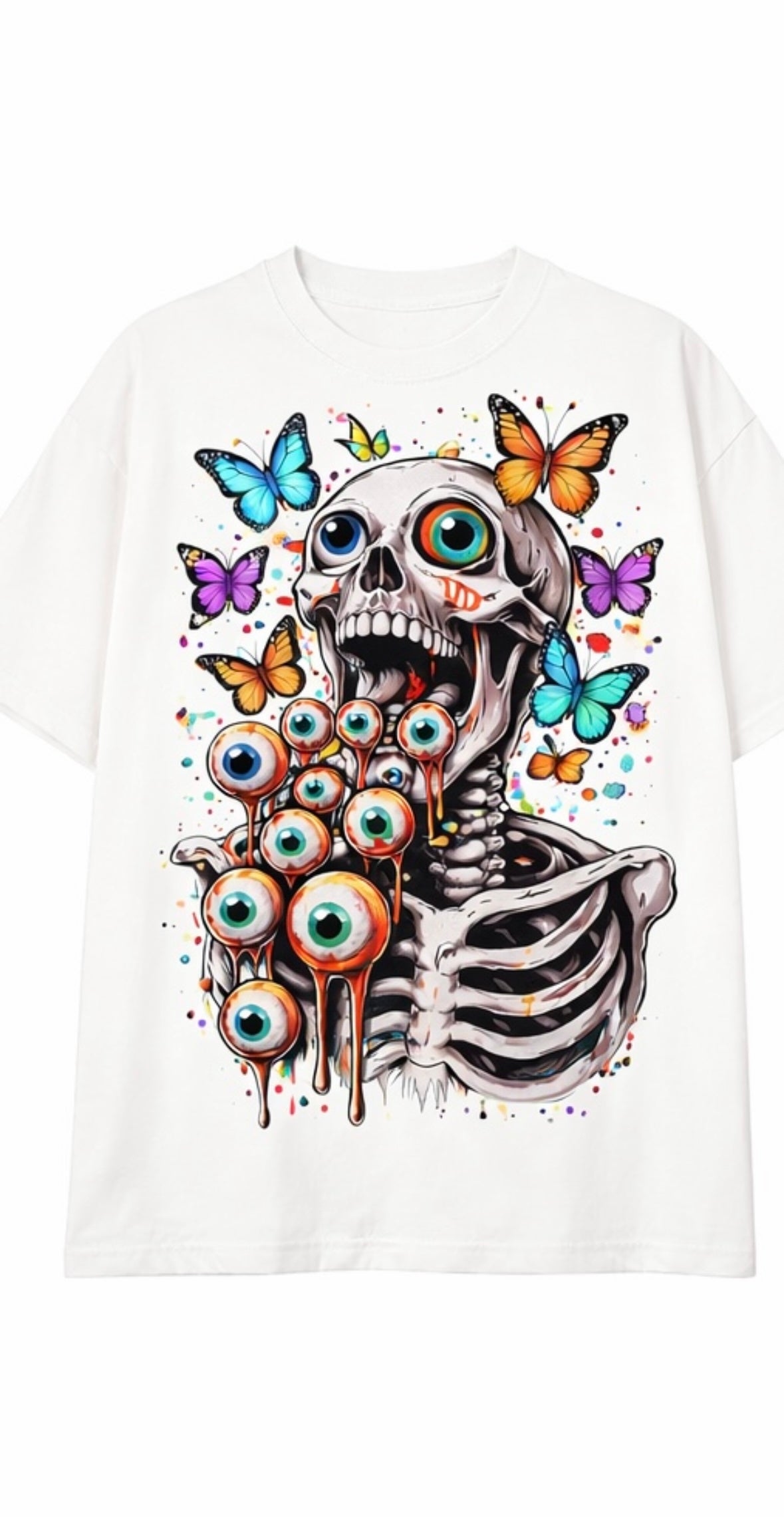 White Skeleton Tee